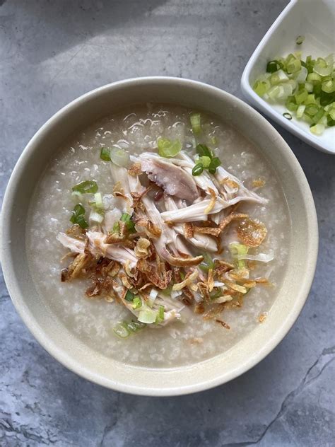 leftover rotisserie chicken congee 